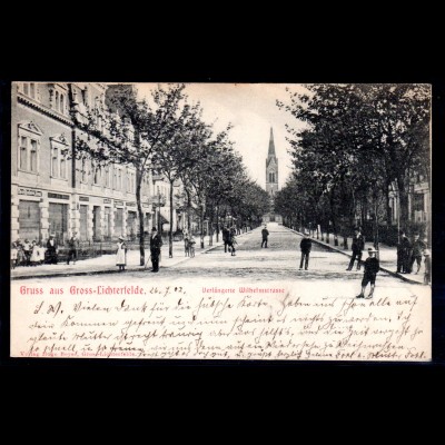 Fotokarte Berlin Groß-Lichterfelde, Verlängerte Wilhelmstrasse