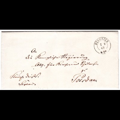 Vorphila Brief von Steglitz nach Potsdam