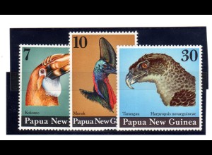 Vogelsatz Papua Mi.-Nr 272-4, postfrisch
