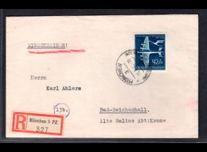 DR, Eingeschriebener Fern-Brief mit EF.Mi.-Nr. 868, Ak-St.