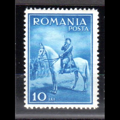 Rumänien, Mi.-Nr. 438 ungebraucht, Erstfalz.
