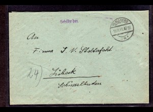 SBZ, Gebühr bezahlt Brief "Perleberg"
