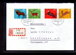 Bund, R-Brief mit MiF. Mi.-Nr. 866 + 764-5