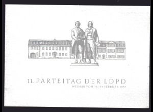 DDR-Gedenkblatt, 11. Partaitag der LDPD